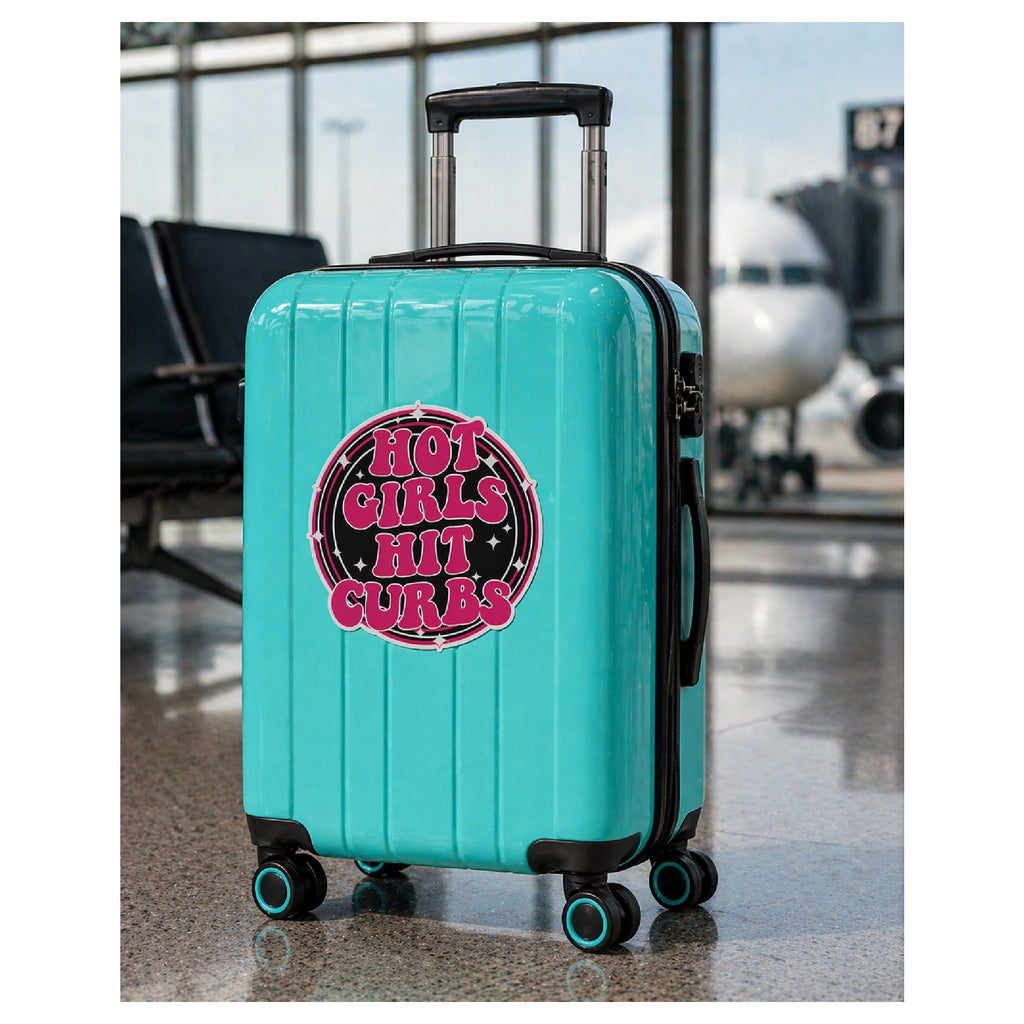 Hot Girls Hit Curbs Sticker | OUTDOOR Use for Car, Cooler, Toolbox, Skateboard or Suitcase