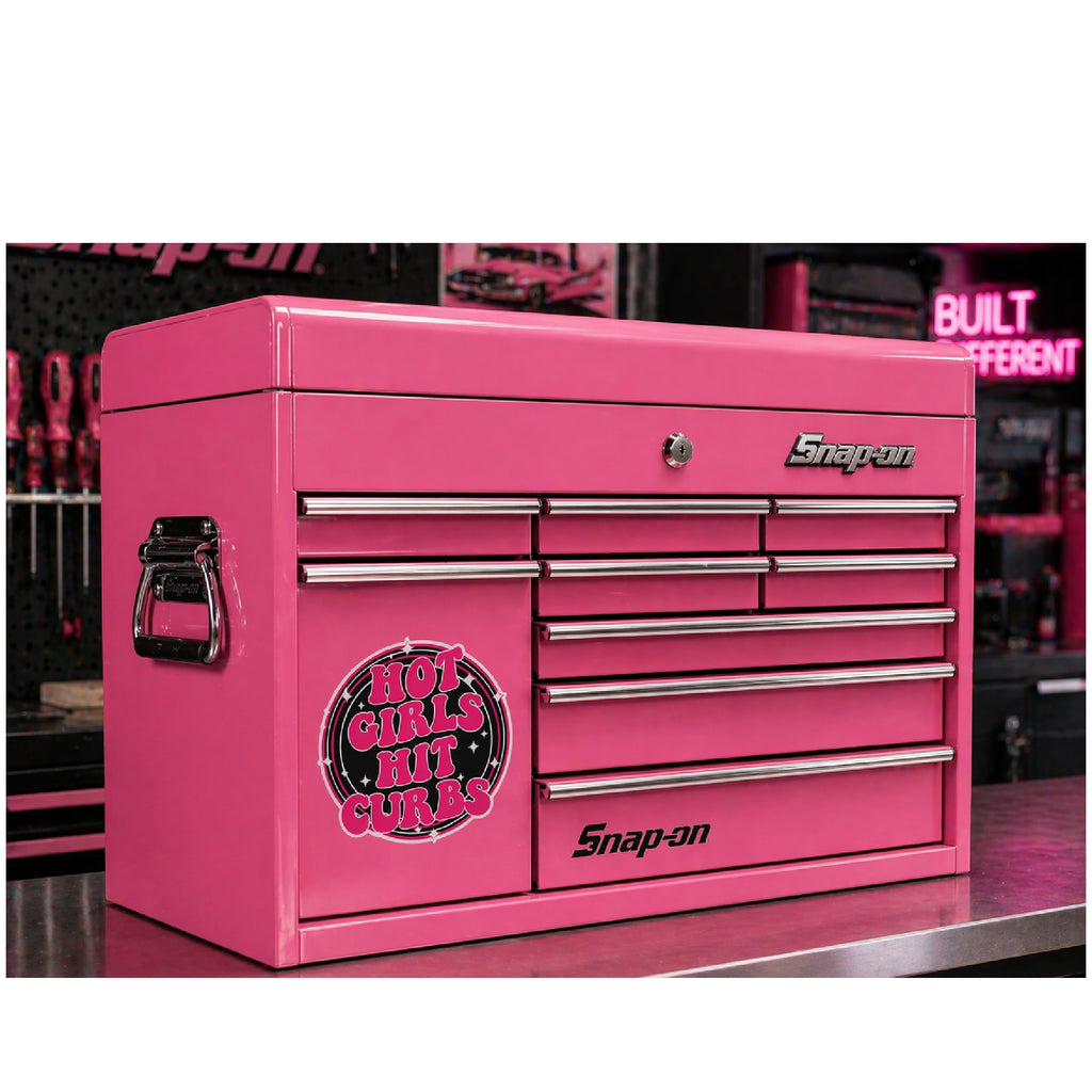 Hot Girls Hit Curbs Magnet | For Car, Fridge, Toolbox, Filing Cabinet or Cooler